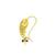 Gold plated fish design studded clip on nosepin