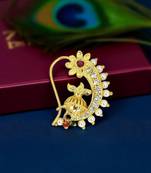 Gold plated traditional clip on nosepin