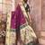 Maroon silk blend zari weaving paithani saree with peacock border and pallu