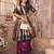 Maroon silk blend zari weaving paithani saree with peacock border and pallu