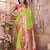 Light green silk blend zari weaving paithani saree with peacock border and pallu