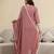 DarkPeach Cambric Cotton Embroidery Kurta Pant with Dupatta Set 