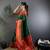 Green silk blend butti zari weaving banarasi saree with woven saree