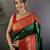 Green silk blend butti zari weaving banarasi saree with woven saree