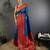 Royal  blue silk blend butti zari weaving banarasi saree with woven saree