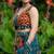Teal Blue Traditional Bandhani Lehenga Set with Intricate Mirror and Shell Work
