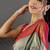Grey silk blend butti zari weaving banarasi saree with woven saree