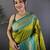 Light green silk blend butti zari weaving banarasi saree with woven saree
