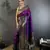 Magenta silk blend butti zari weaving banarasi saree with woven saree