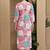 Women's cotton floral printed kurta with pant