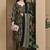 Green cotton blend printed ready to wear patiala salwar suit