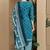 Teal green cotton blend printed ready to wear patiala salwar suit