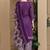 Purple cotton blend printed ready to wear patiala salwar suit