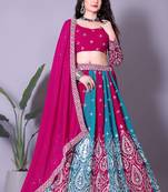 Pink  Designer Lehenga Choli with Blouse