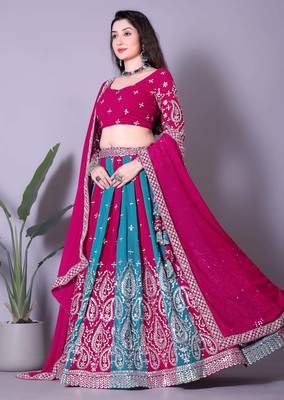 Pink  Designer Lehenga Choli with Blouse 2