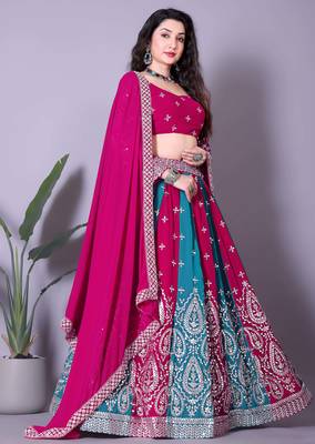 Pink  Designer Lehenga Choli with Blouse 3