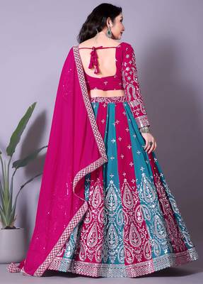 Pink  Designer Lehenga Choli with Blouse 4
