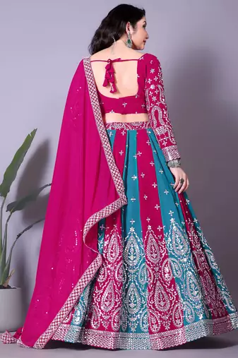 Pink  Designer Lehenga Choli with Blouse
