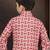 Red rayon degital printed kurta and silk dupion pajama for kids