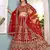 RED embroidered sequin net lehenga choli