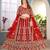 RED embroidered sequin net lehenga choli