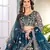 TEAL embroidered sequin net lehenga choli