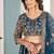 TEAL embroidered sequin net lehenga choli