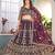 PURPLE embroidered sequin net lehenga choli