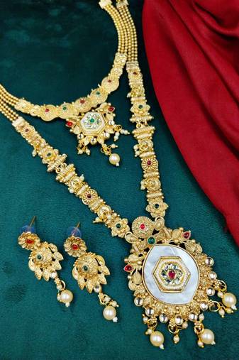 Bridal temple jewellery combo set for women | traditional south indian wedding jewellery