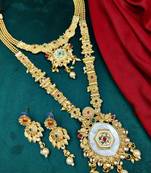 Bridal temple jewellery combo set for women | traditional south indian wedding jewellery