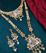 Bridal temple jewellery combo set for women | traditional south indian wedding jewellery