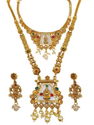 Bridal temple jewellery combo set for women | traditional south indian wedding jewellery 2