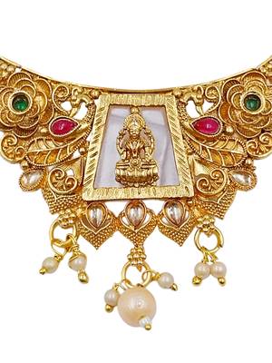 Bridal temple jewellery combo set for women | traditional south indian wedding jewellery 4