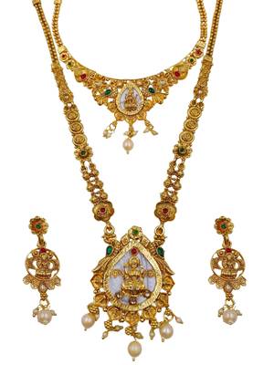 Bridal temple jewellery combo set for women | traditional south indian wedding jewellery 2