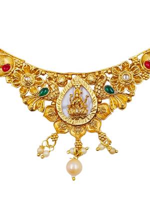 Bridal temple jewellery combo set for women | traditional south indian wedding jewellery 4