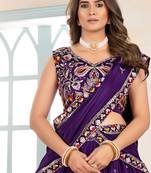PURPLE DESIGNER embroidered LEHENGA CHOLI 