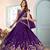 PURPLE DESIGNER embroidered LEHENGA CHOLI 