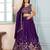 PURPLE DESIGNER embroidered LEHENGA CHOLI 