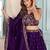 PURPLE DESIGNER embroidered LEHENGA CHOLI 