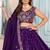 PURPLE DESIGNER embroidered LEHENGA CHOLI 