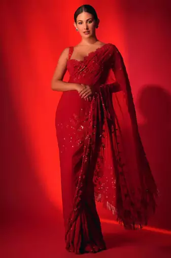Rose saree set