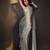 Grey Georgette Sequin Work Bollywood Style Saree