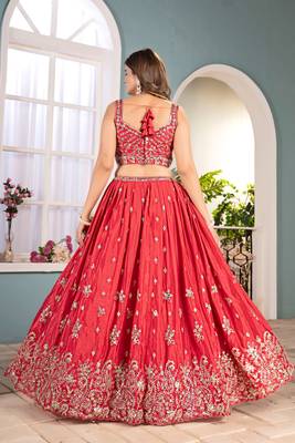 CARROT sequin EMBROIDERED LEHENGA choli 2