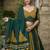 green Pure Cotton Chaniya Choli with Cowrie Lace Accents