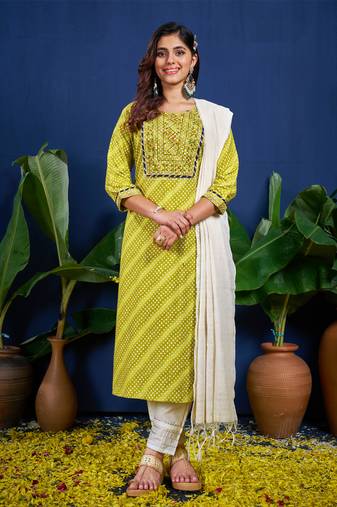 Designer ethnic set kurta, pant set for women for casual and festive wear
