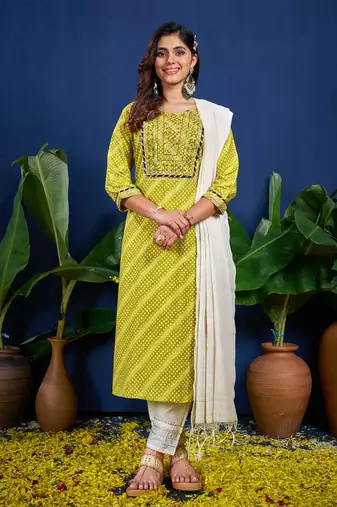 Designer ethnic set kurta, pant set for women for casual and festive wear