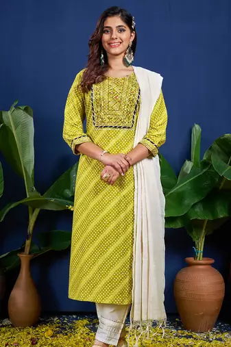 Designer ethnic set kurta, pant set for women for casual and festive wear