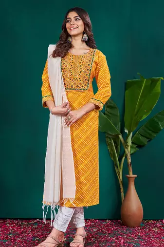 Designer ethnic set kurta, pant set for women for casual and festive wear
