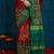 red cotton silk kutchi work saree with unstitched blouse