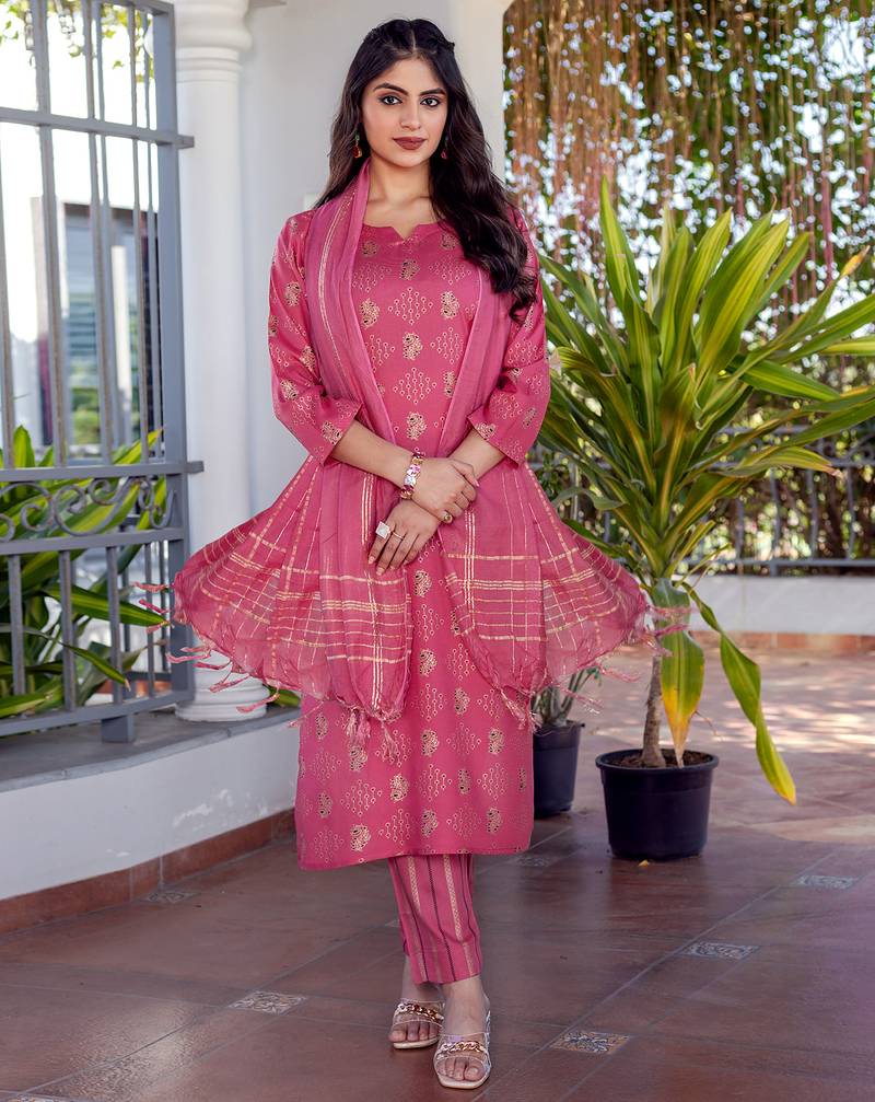 Designer ethnic set kurta, pant set for women for casual and festive wear